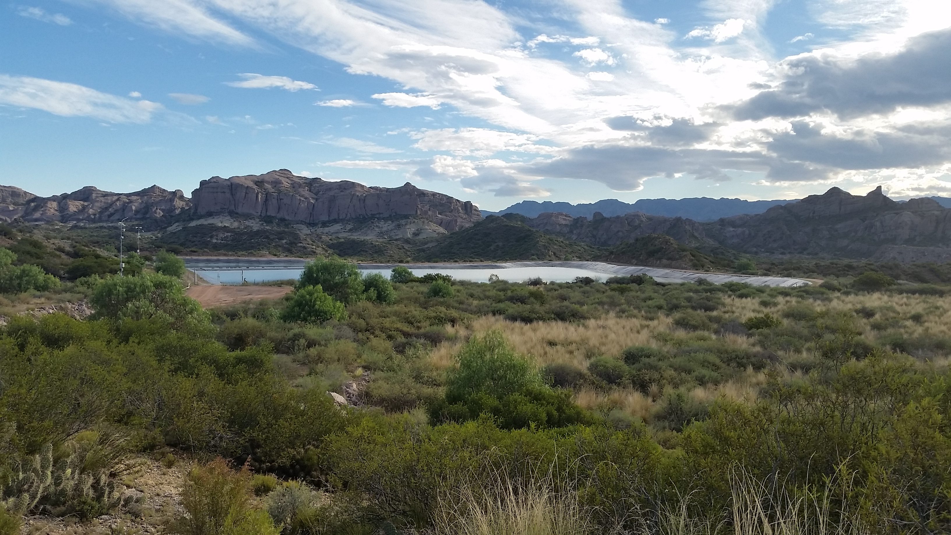 Tailings ponds at San Rafael Uranium mine