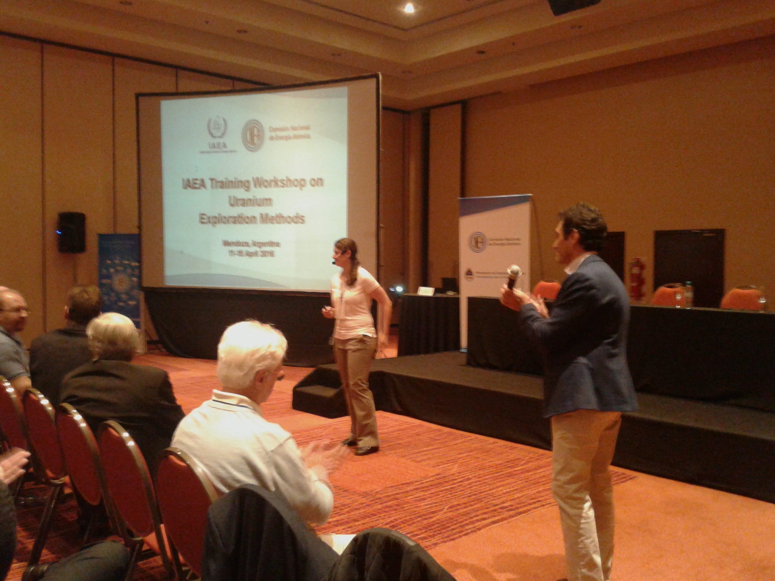 Lia Martinez during IAEA Uranium Exploration Workshop