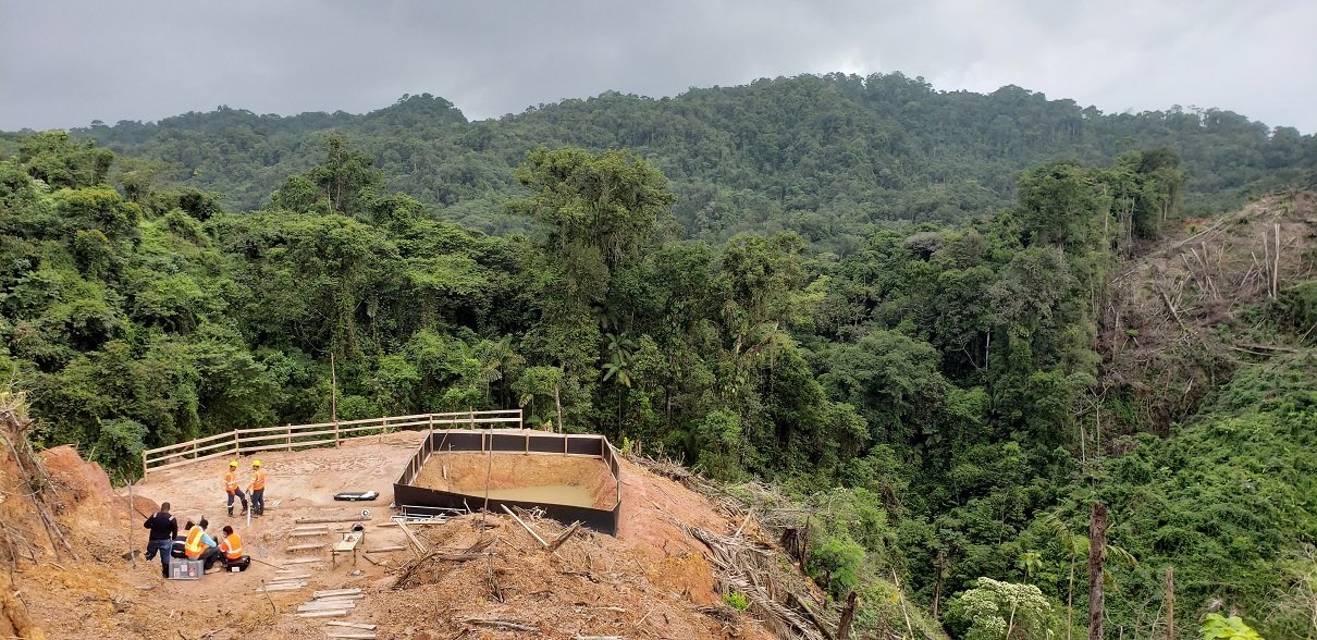 View of First Quantum Panama mine site for well logging