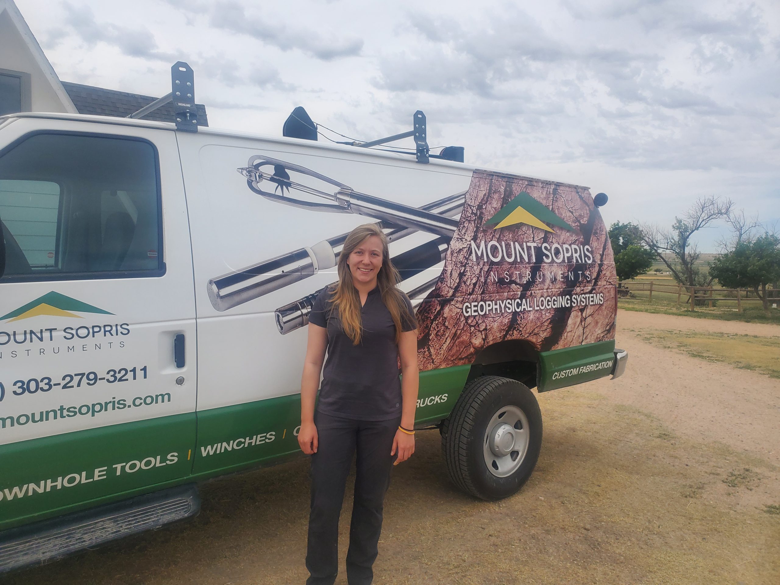 Hanna Flamme Mount Sopris Logging Van