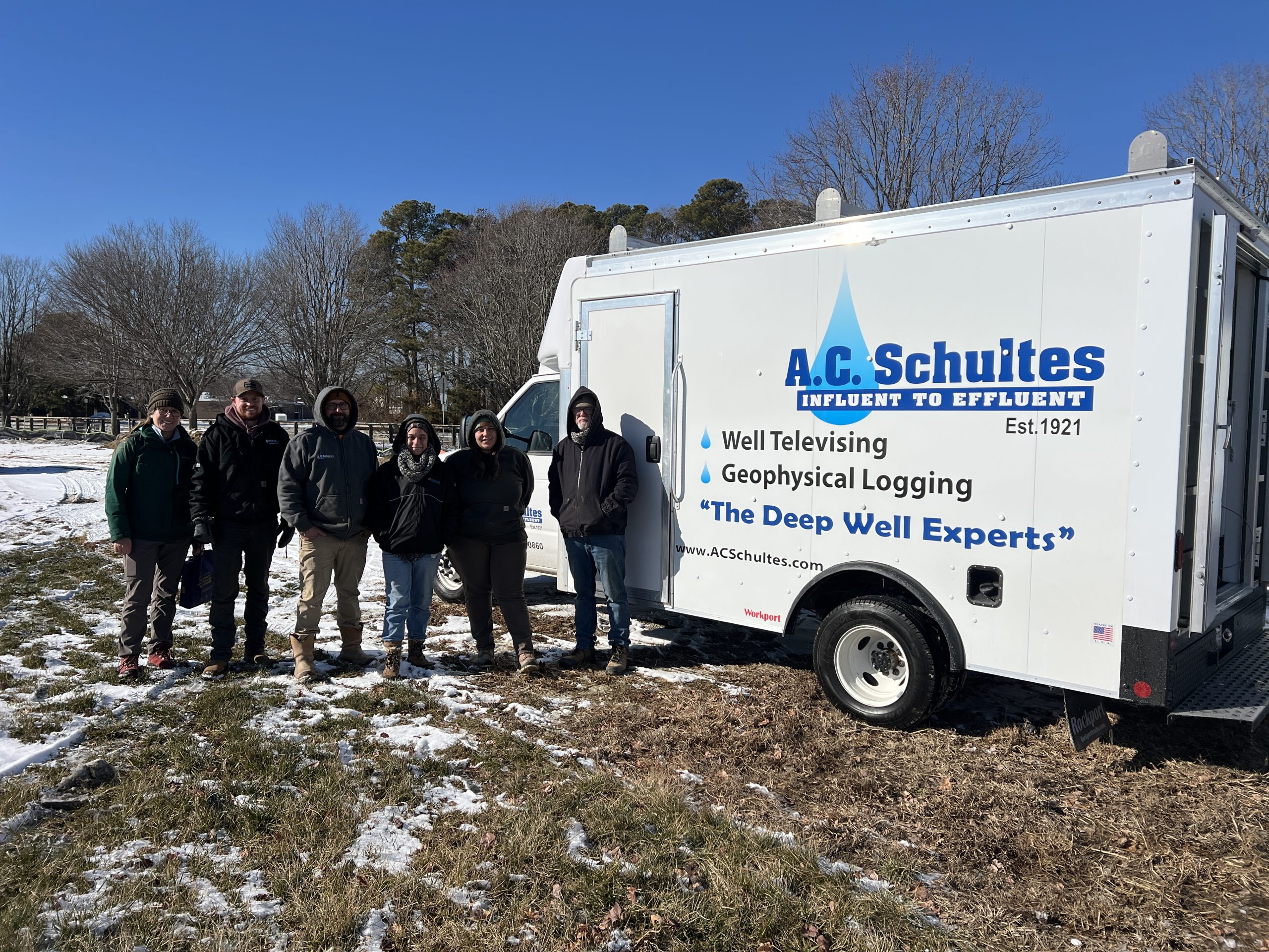 Mount Sopris Instruments Training with the A.C. Schultes Team next to brand new logging truck