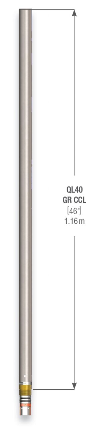 QL40-GRCCL — Natural Gamma + Casing Collar Locator — Combines gamma with a casing collar locator for depth control and correlation