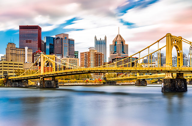 A view of the Pittsburgh skyline